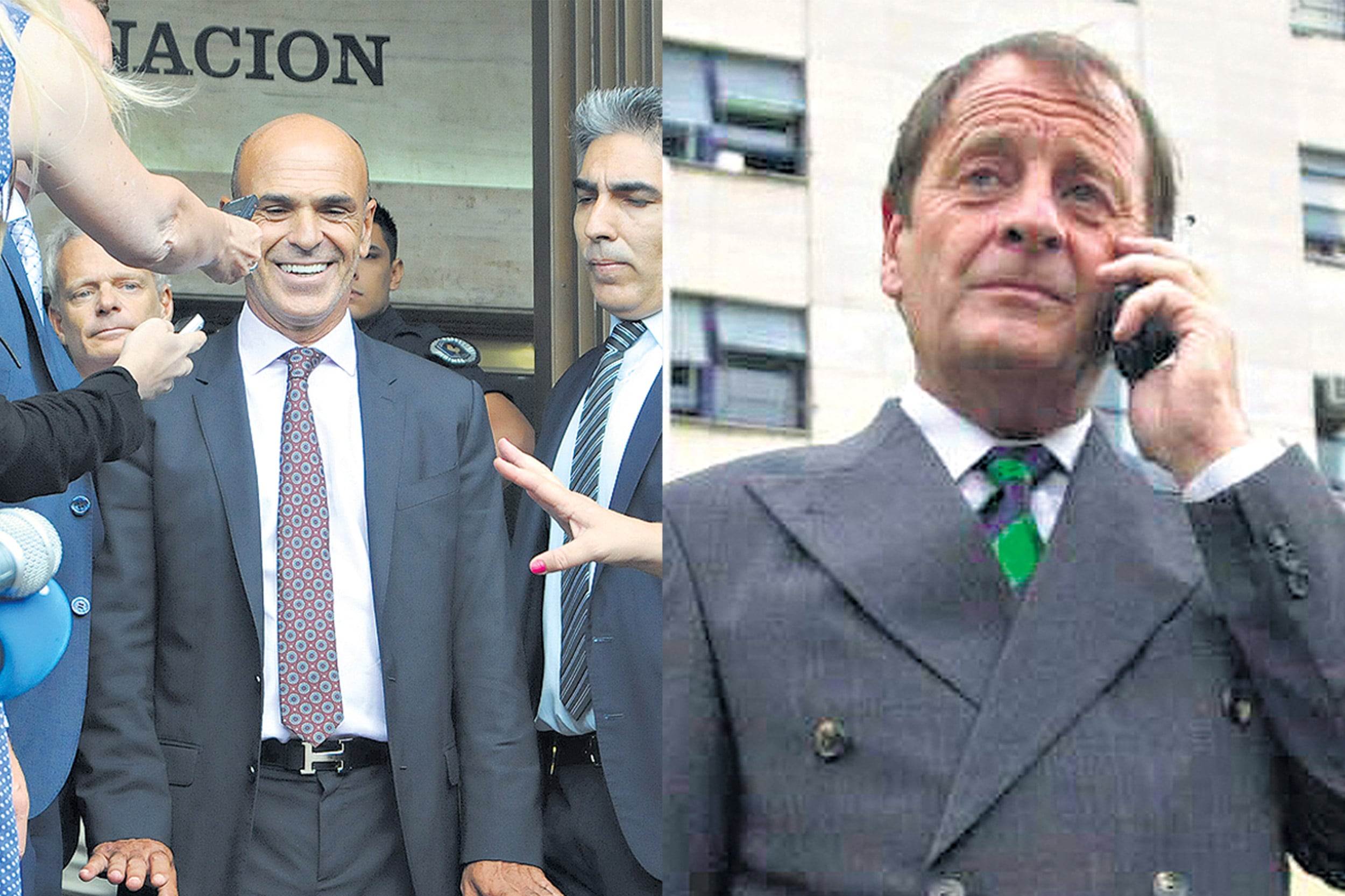 El jefe de la AFI, Gustavo Arribas, y el juez Rodolfo Canicoba Corral.