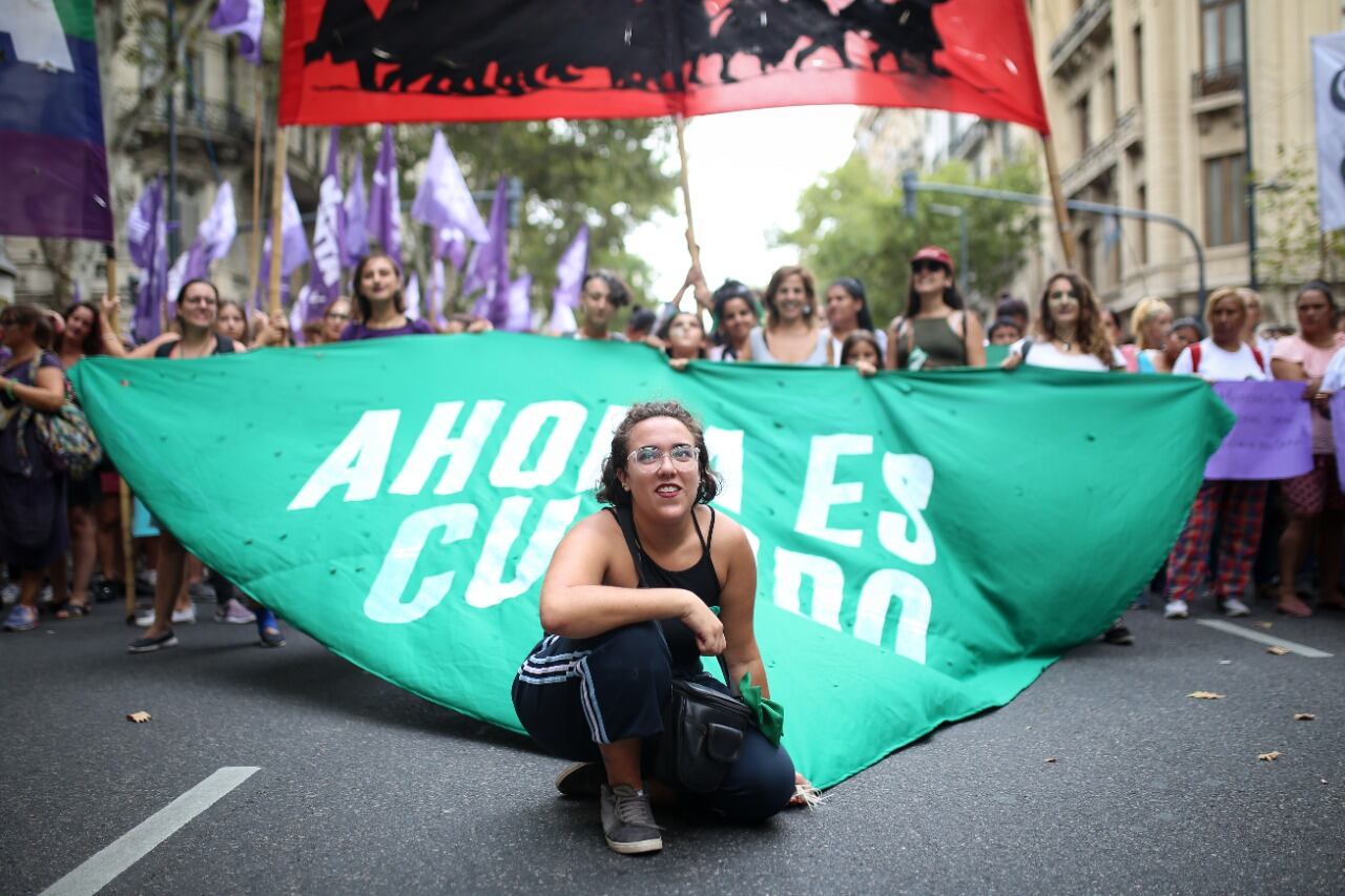"Ahora es cuando", una consigna feminista que habla de la urgencia de las demandas tanto por la salud sexual como de la dignidad de la vida.