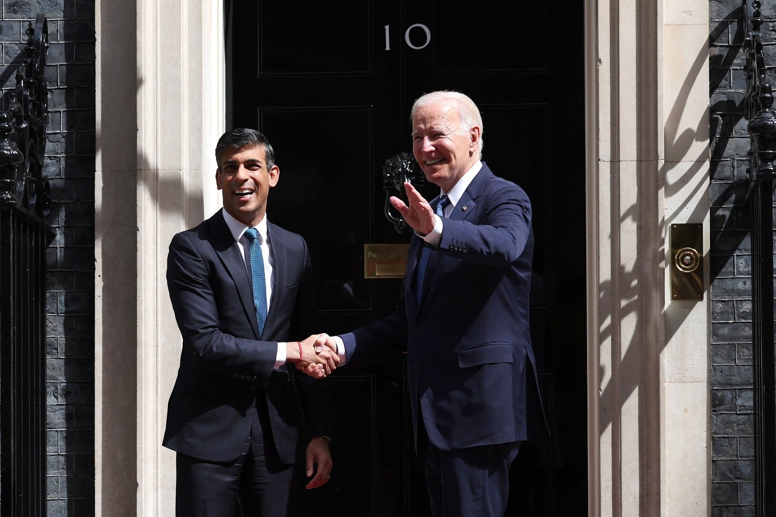 Joe Biden y Rishi Sunak se reunieron en Londres.
