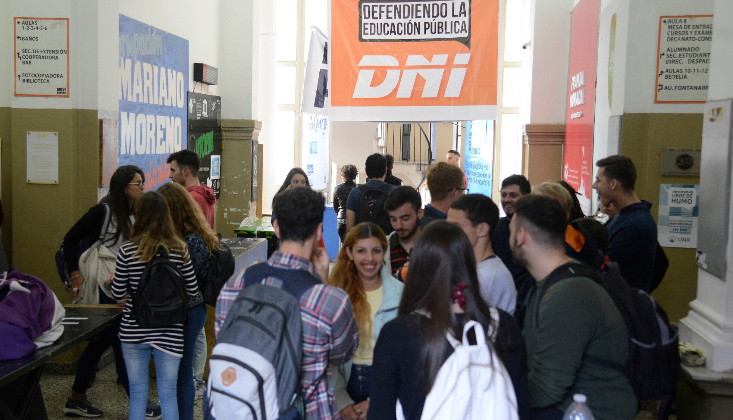 En Derecho, una de las facultades donde el socialismo festejó.