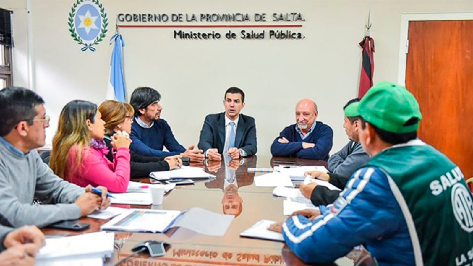 Urtubey y Mascarello en la última reunión de julio