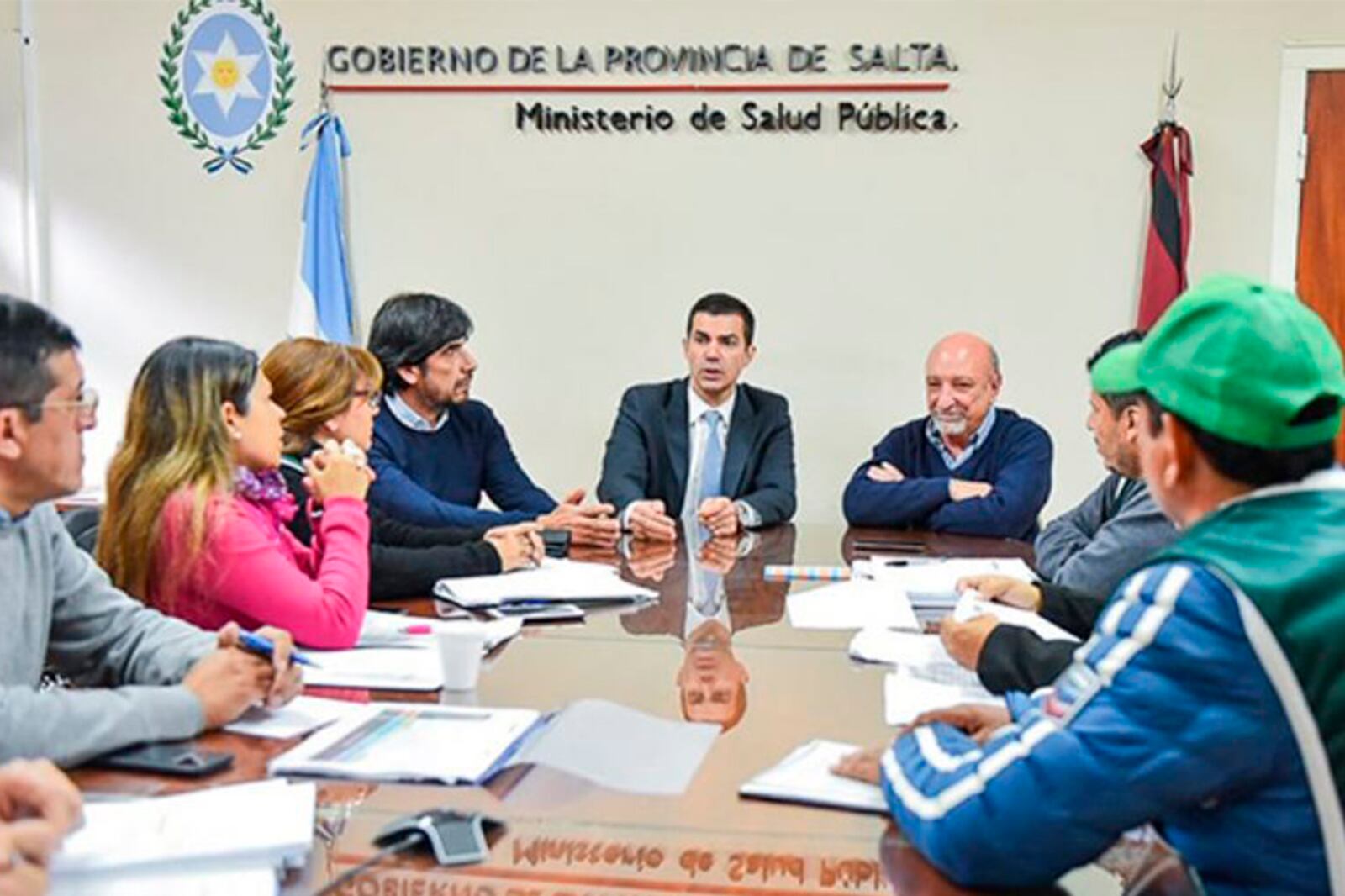 Urtubey y Mascarello en la última reunión de julio