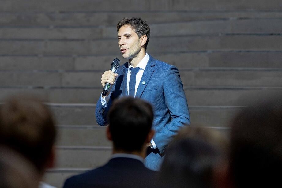 Santiago Passaglia, intendente de San Nicolás.