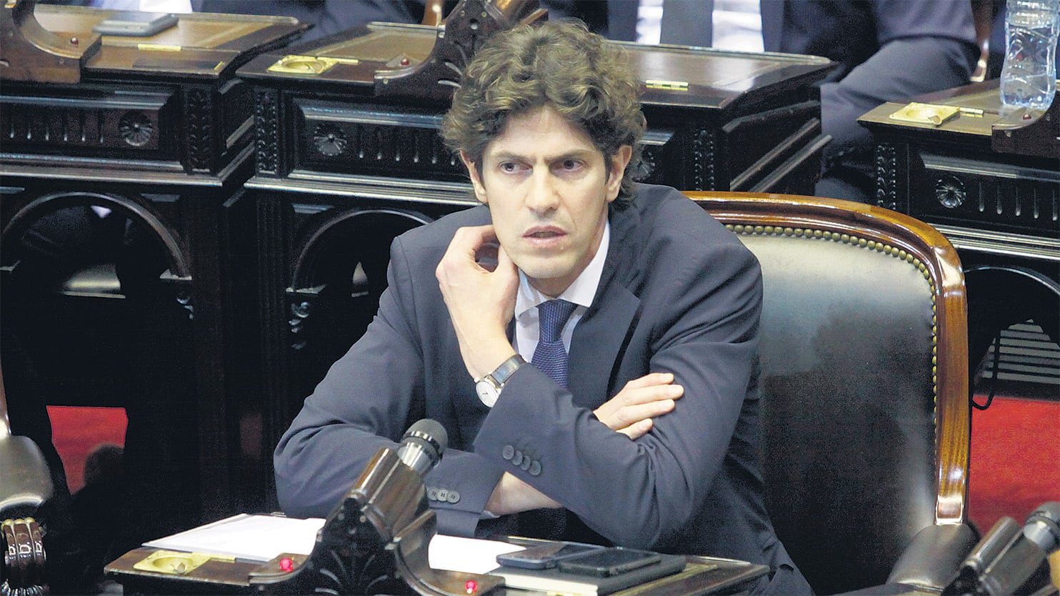 Martín Lousteau habló ayer en la Cámara de Diputados antes del debate por el Presupuesto.