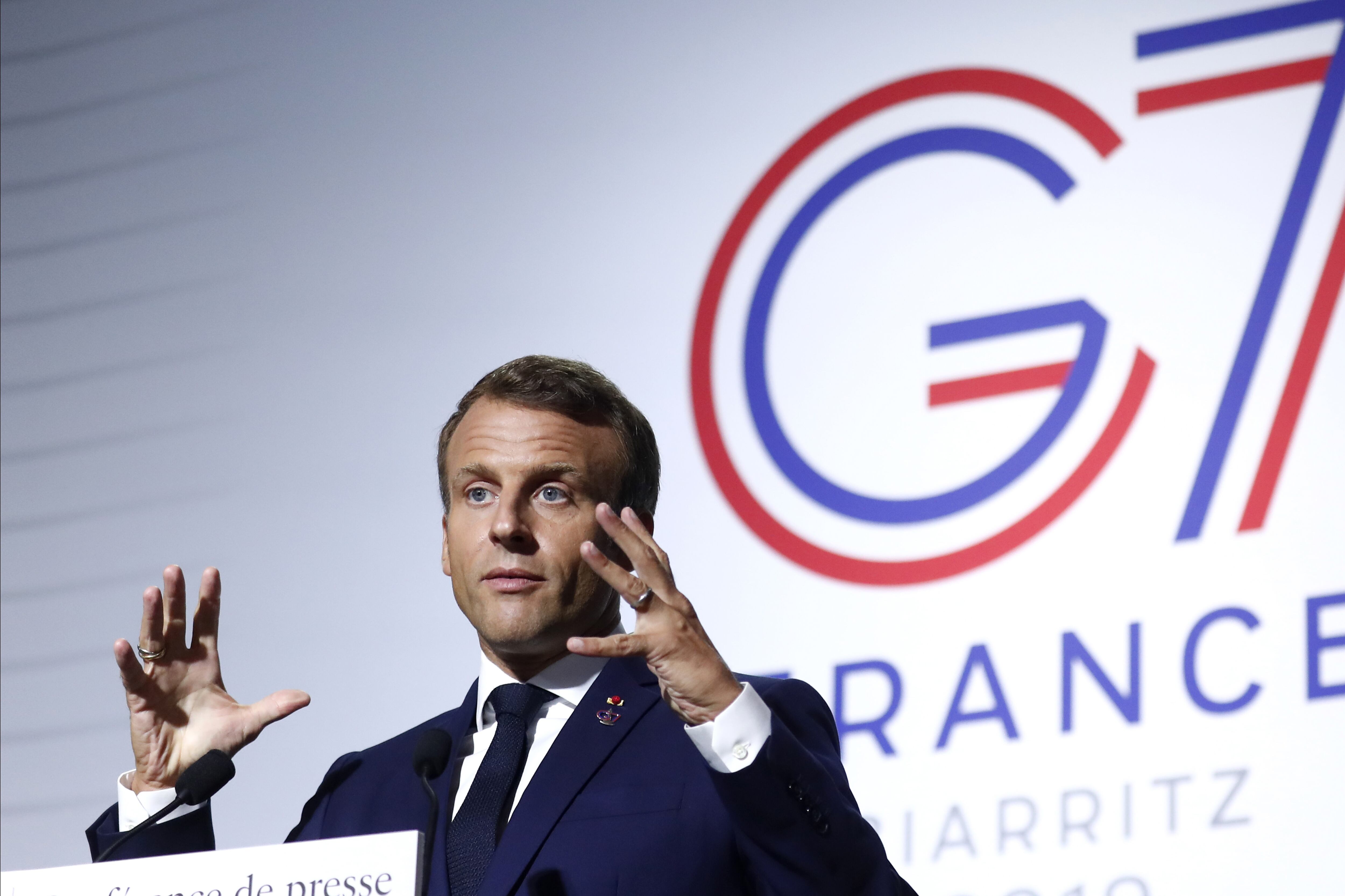 Macron recordó que Francia es "uno de los nueve países amazónicos" por la Guayana.