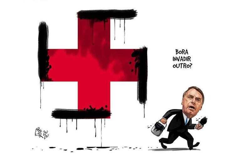 El dibujo que despertó la ira de Bolsonaro.