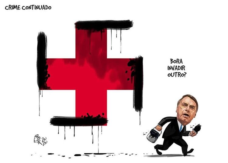 El dibujo que despertó la ira de Bolsonaro.