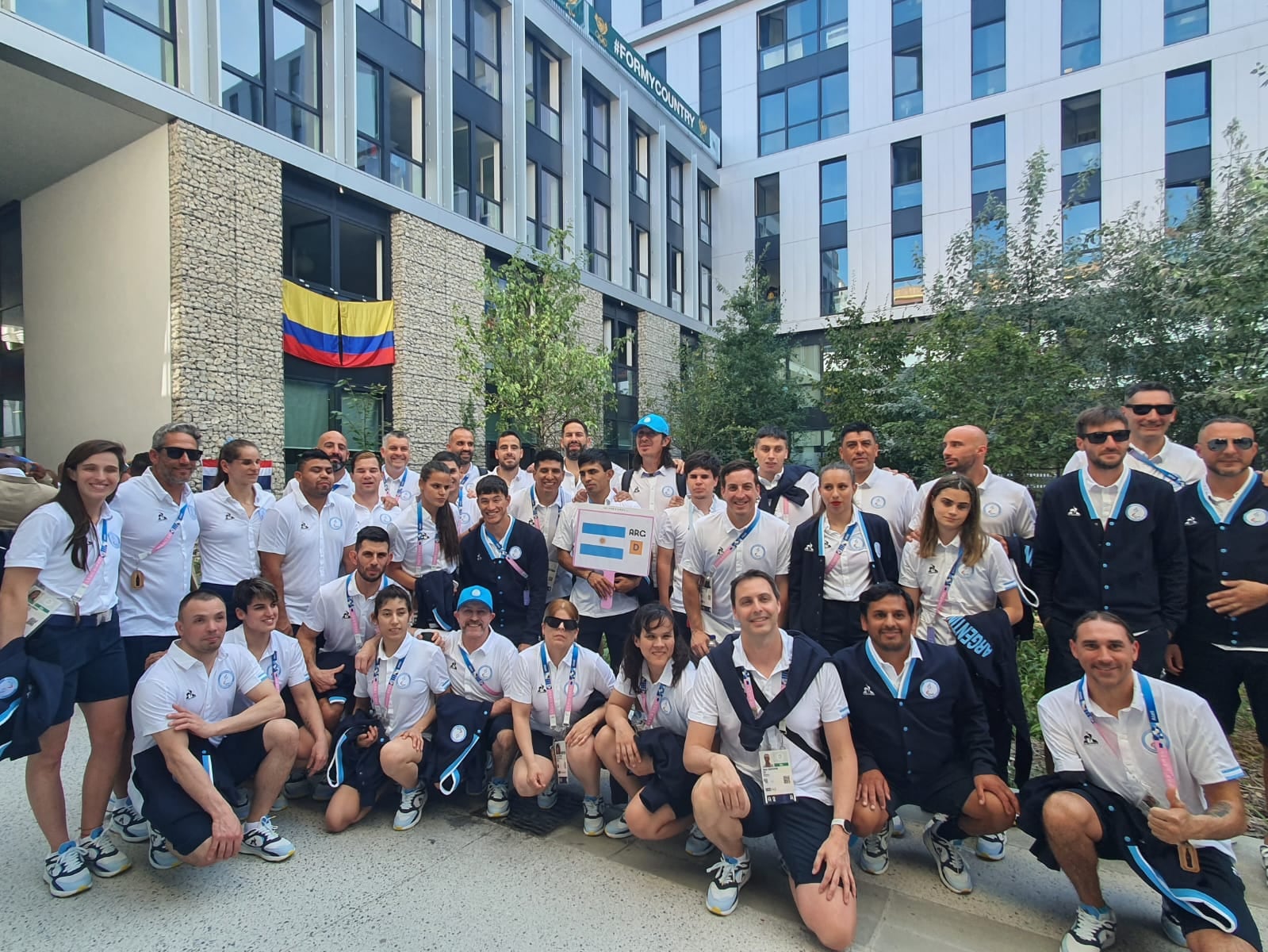 Parte de la delegación argentina, presente en los Paralímpicos