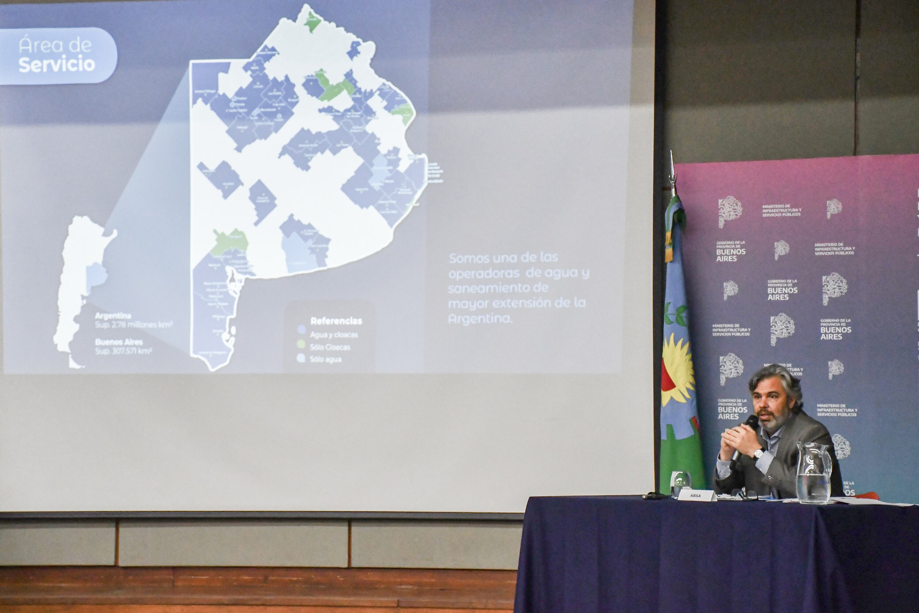 Mariano Lovelli durante última Audiencia pública en el Ministerio de Infraestructura.