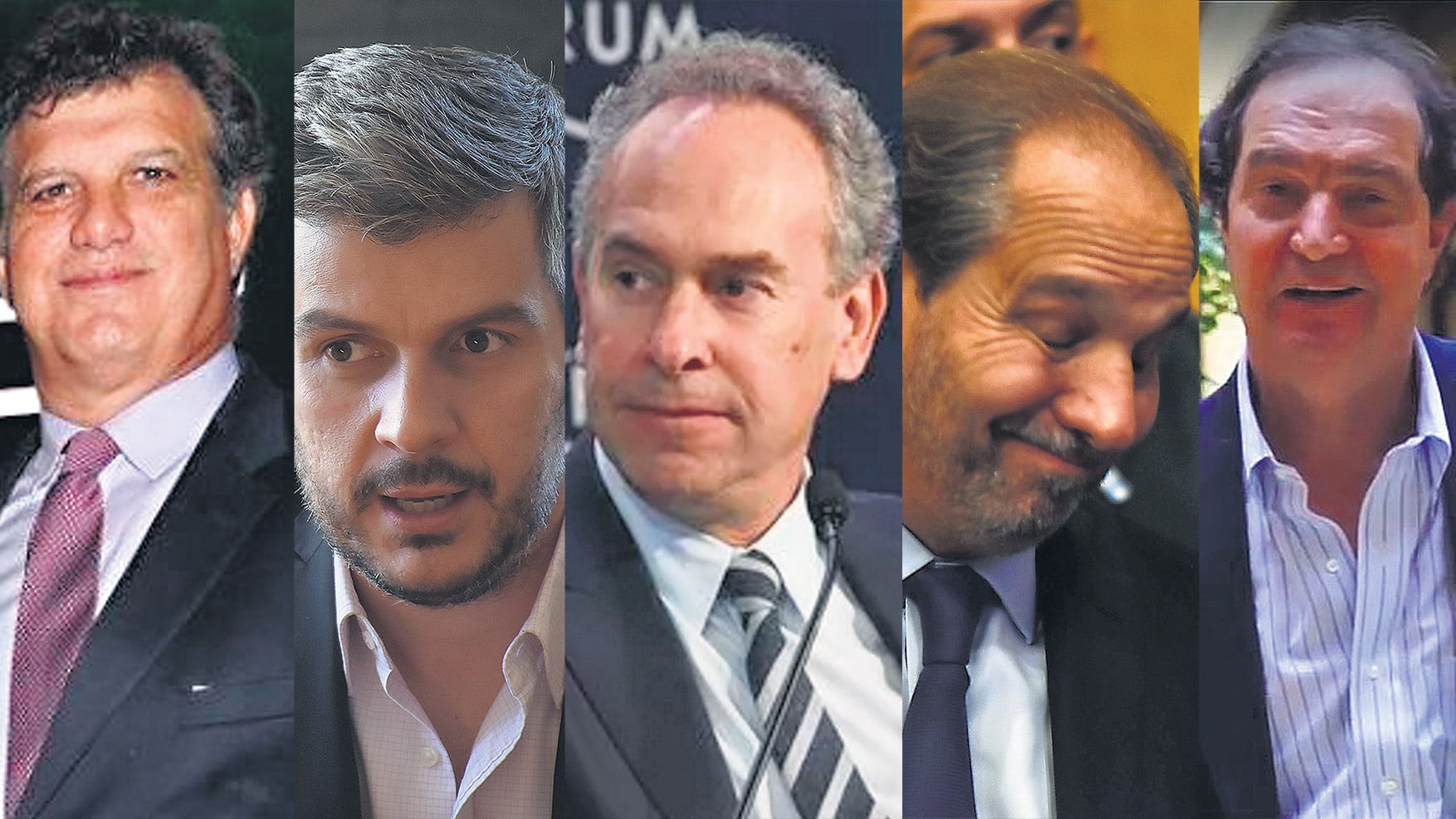 Gianfranco Macrì, Marcos Peña Braun, Marcelo Mindlin, Nicky Caputo, Pablo Clusellas.