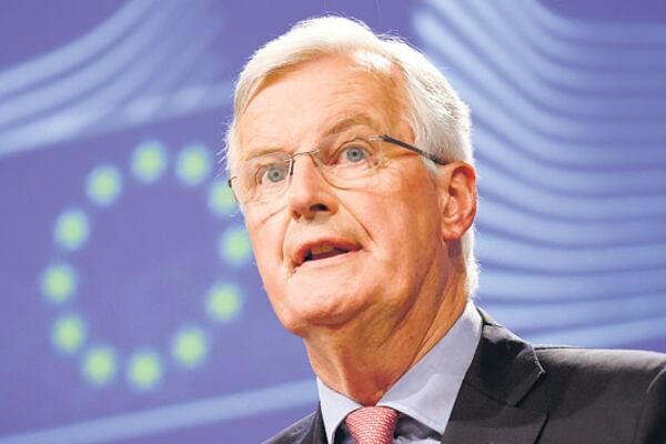 Barnier quiere ver progreso en la negociación.