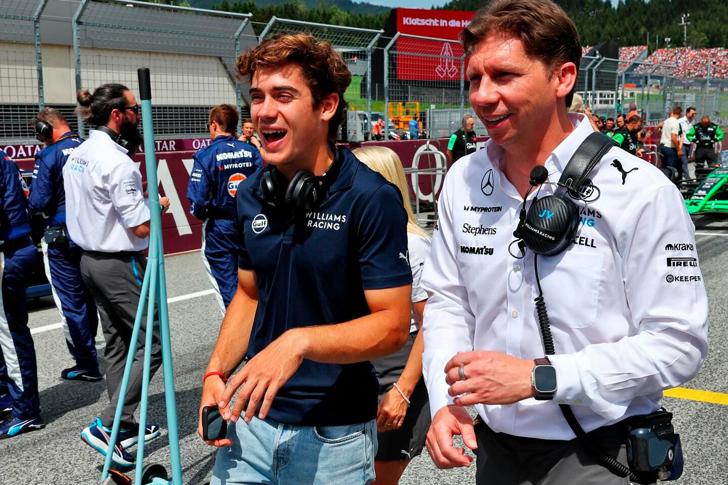 Colapinto y Vowles, cuando compartían equipo en Williams