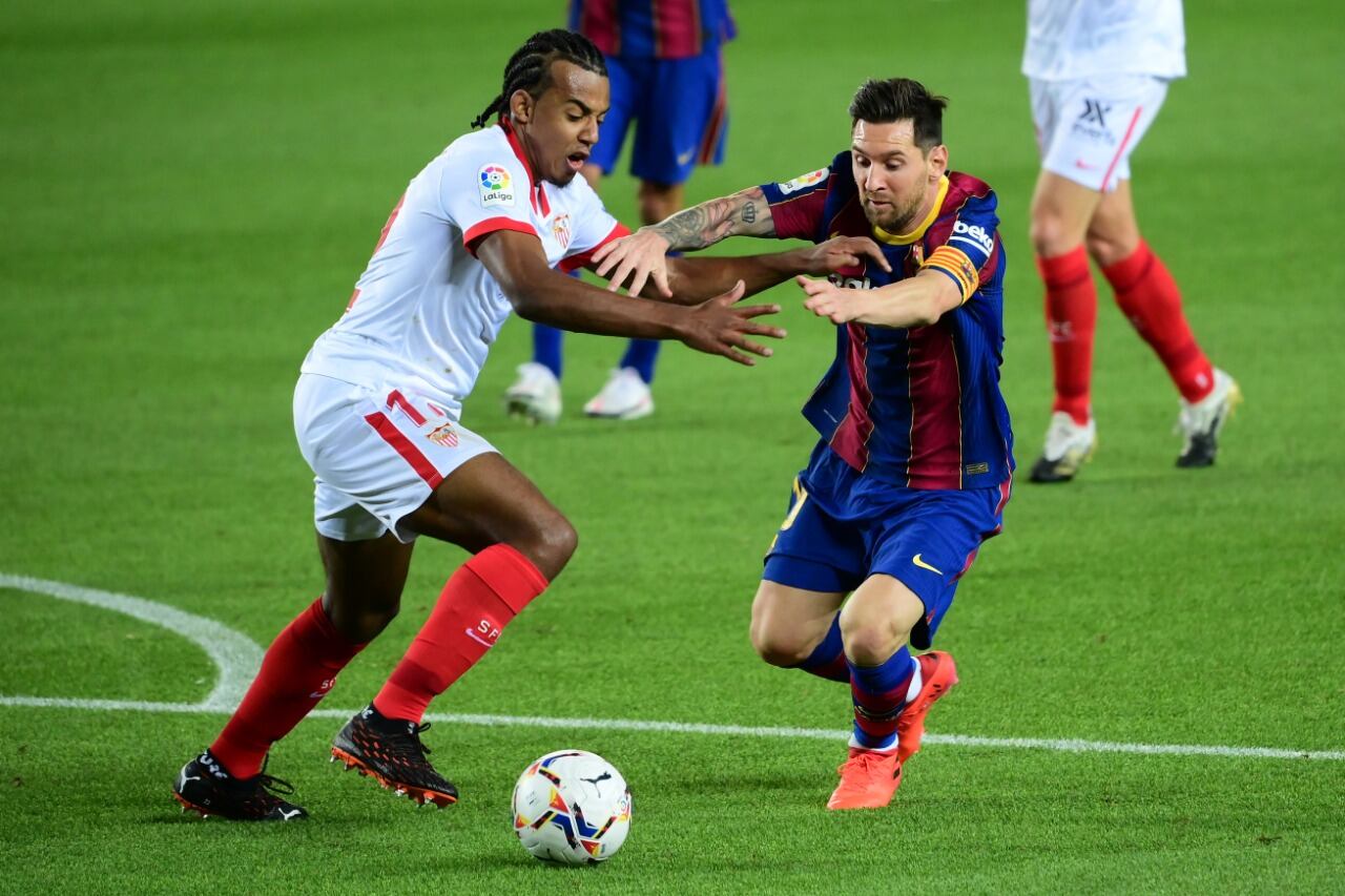 Lionel Messi, en el empate frente al Sevilla.