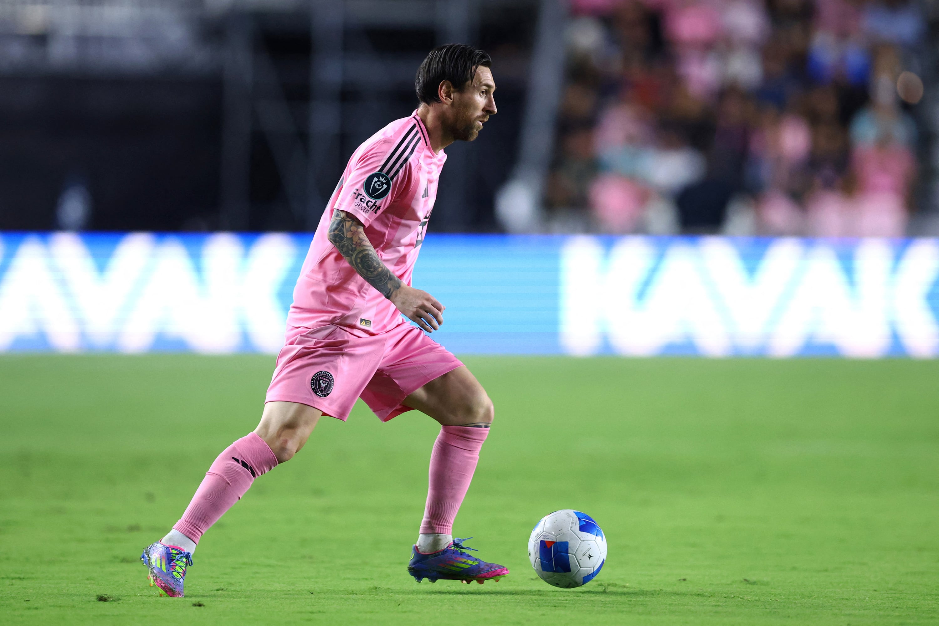 Messi viene de anotar dos goles por Concachampions