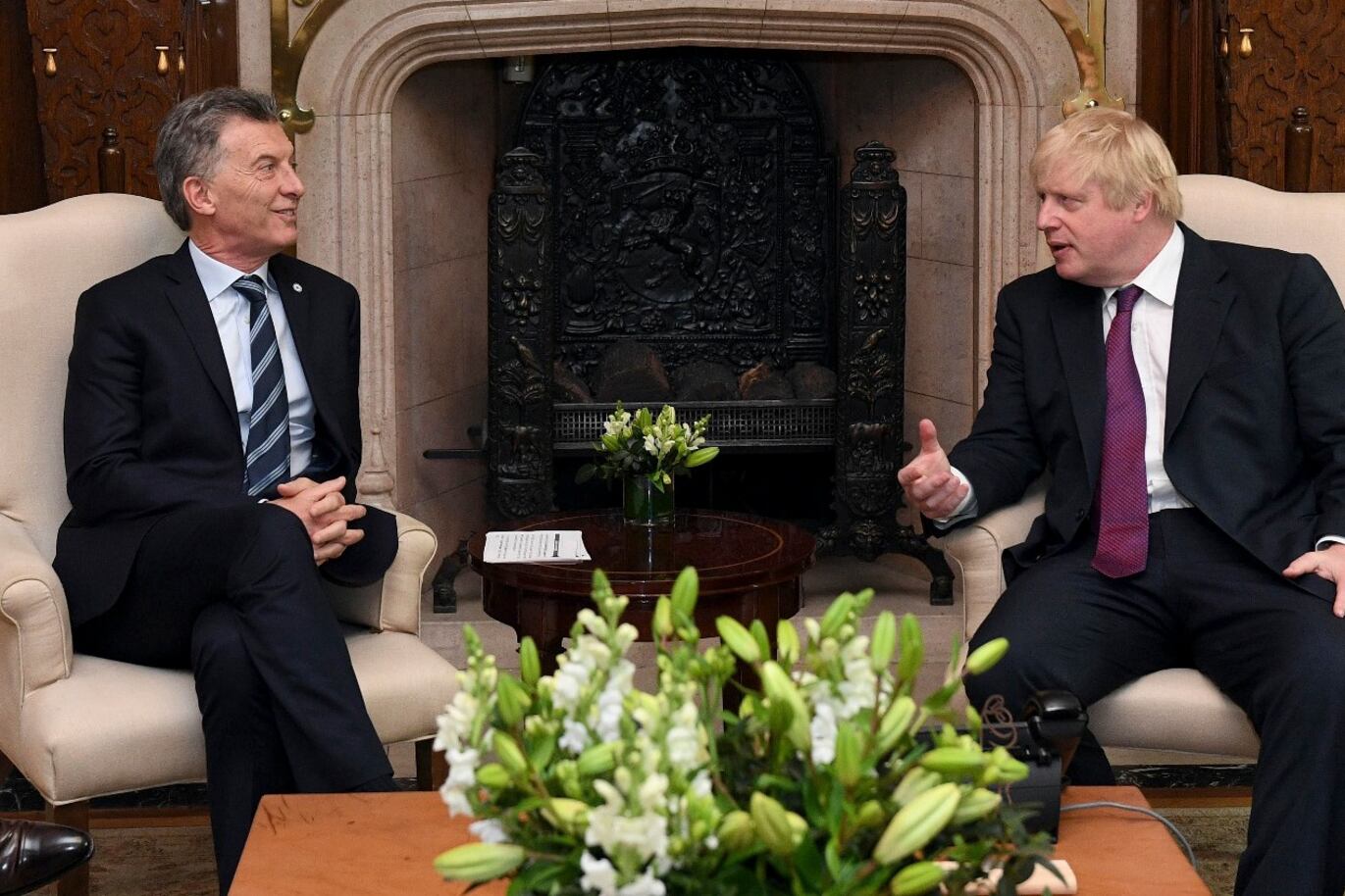 En mayo de 2018, Johnson estuvo tres días en Argentina.