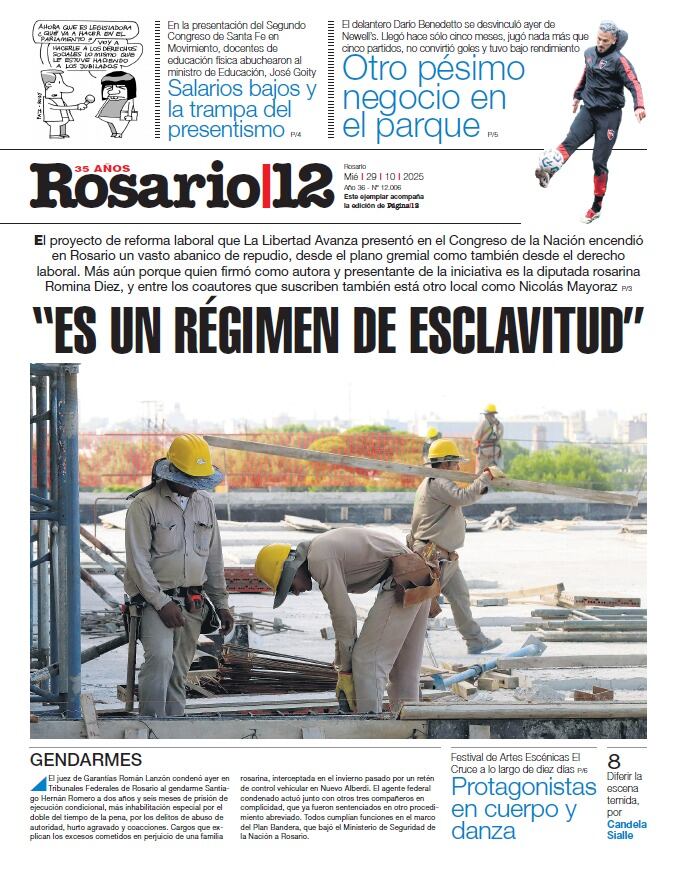 ES UN RÉGIMEN DE ESCLAVITUD - 28/10/2025