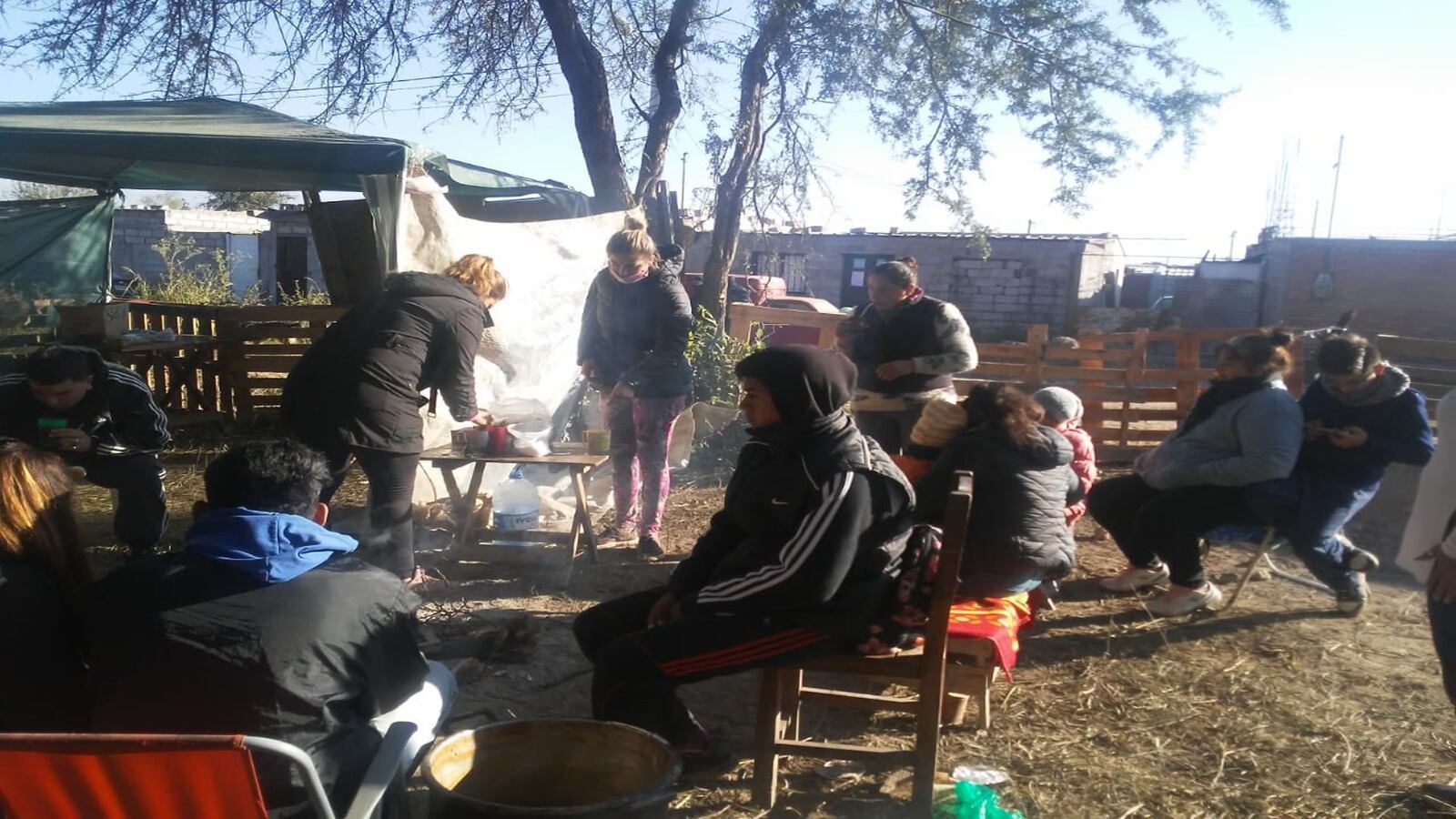 Toma en terrenos fiscales del barrio Justicia
