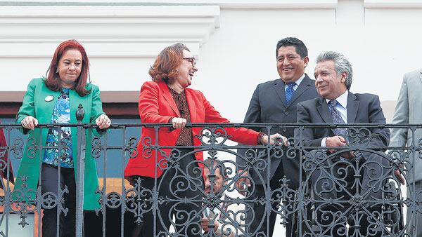 Lenín Moreno, de Ecuador, fue uno de los primeros presidentes en llegar a Lima.