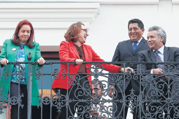 Lenín Moreno, de Ecuador, fue uno de los primeros presidentes en llegar a Lima.