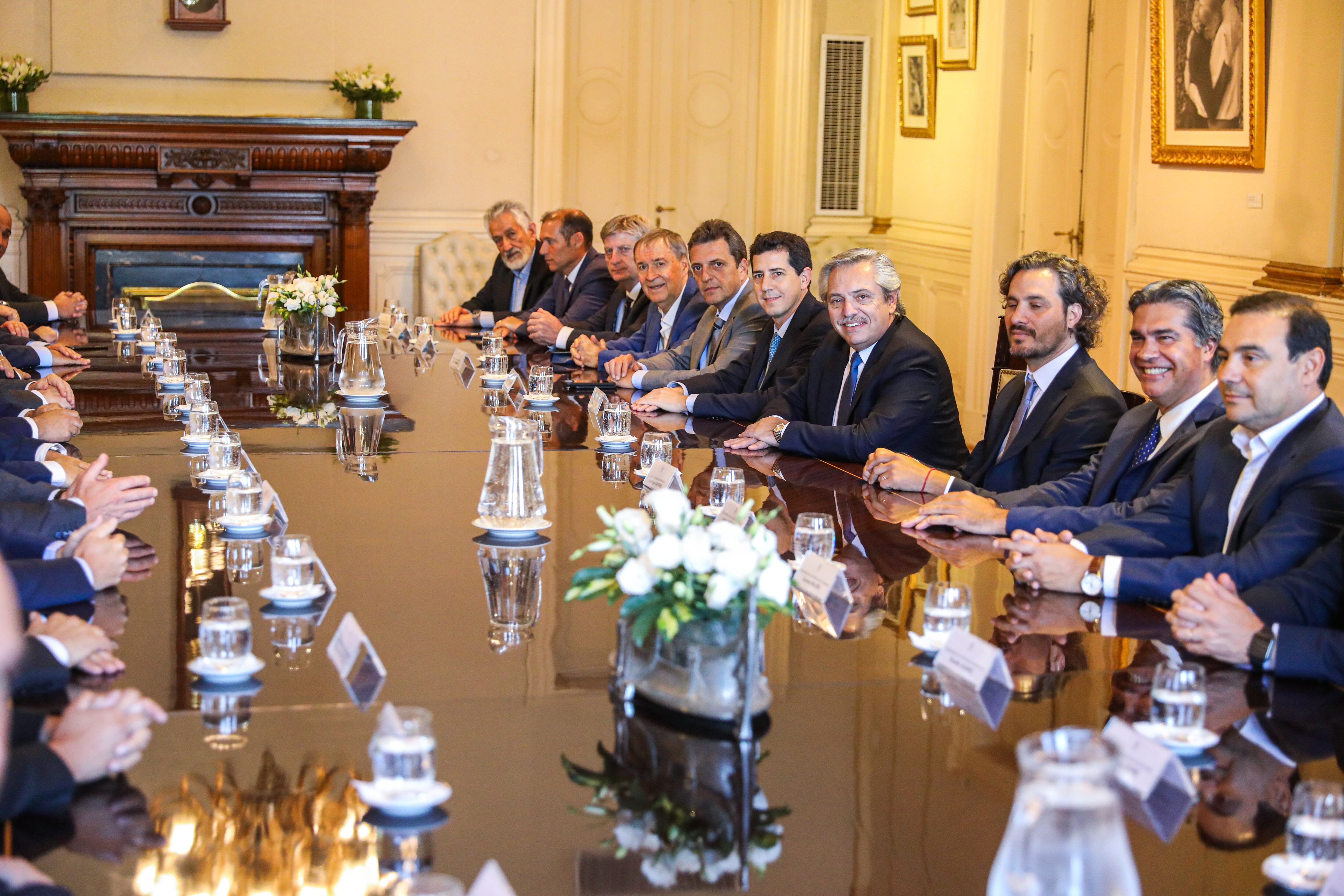 Los Gobernadores con Alberto Fernández.