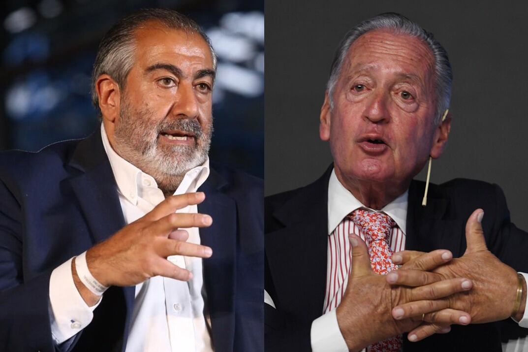 El líder de CGT, Héctor Daer, anfitrión de la reunión con el Presidente y Funes, jefe de UIA.