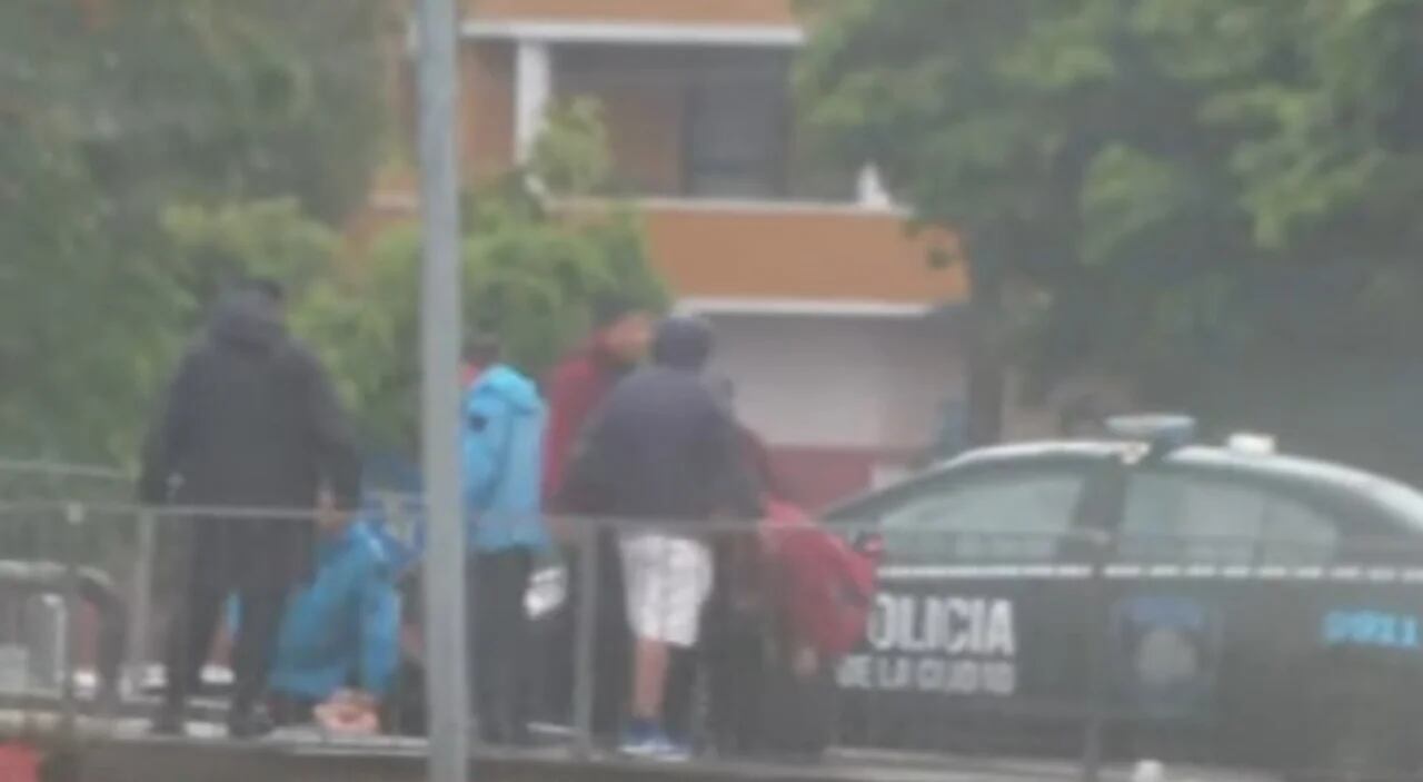 El momento de la detención. 