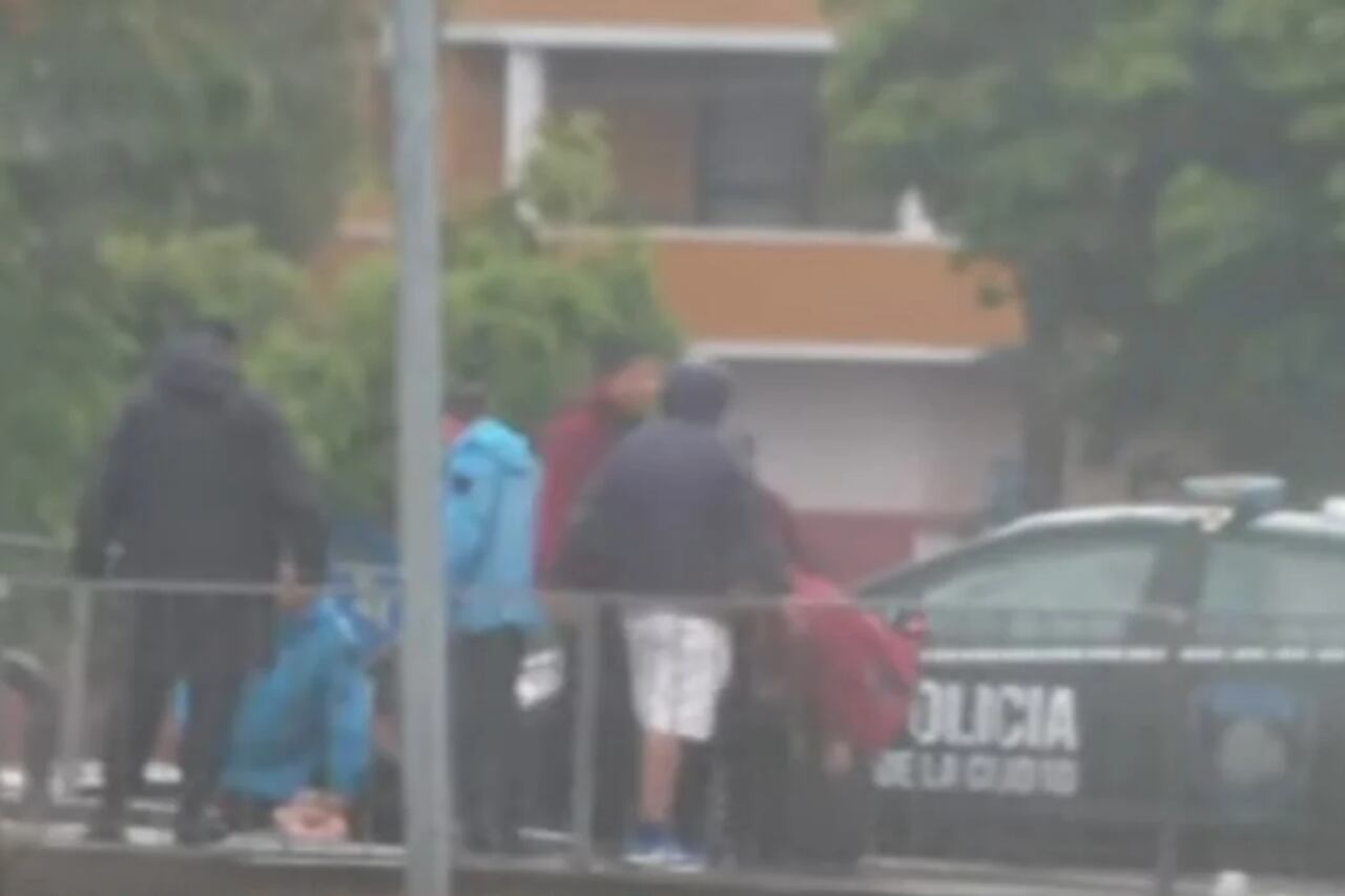 El momento de la detención.