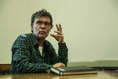 Marcos López durante el taller del jueves pasado.