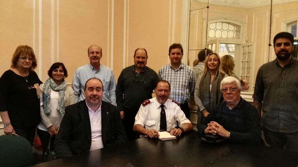 La comisión directiva de la Federación Argentina de Iglesias Evangélicas (FAIE)