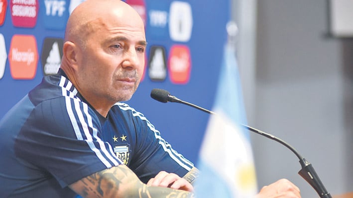 Jorge Sampaoli, DT del seleccionado argentino de fútbol.