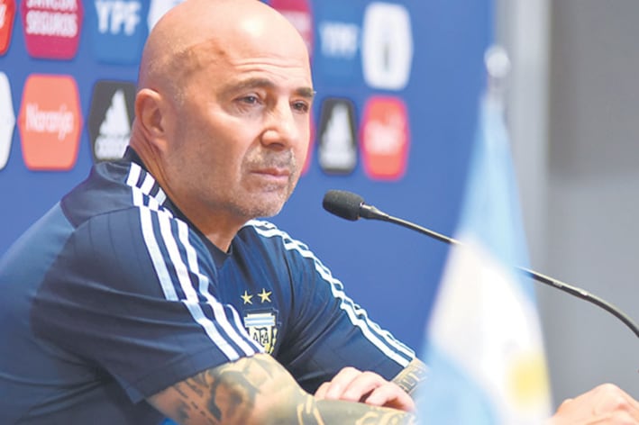 Jorge Sampaoli, DT del seleccionado argentino de fútbol.