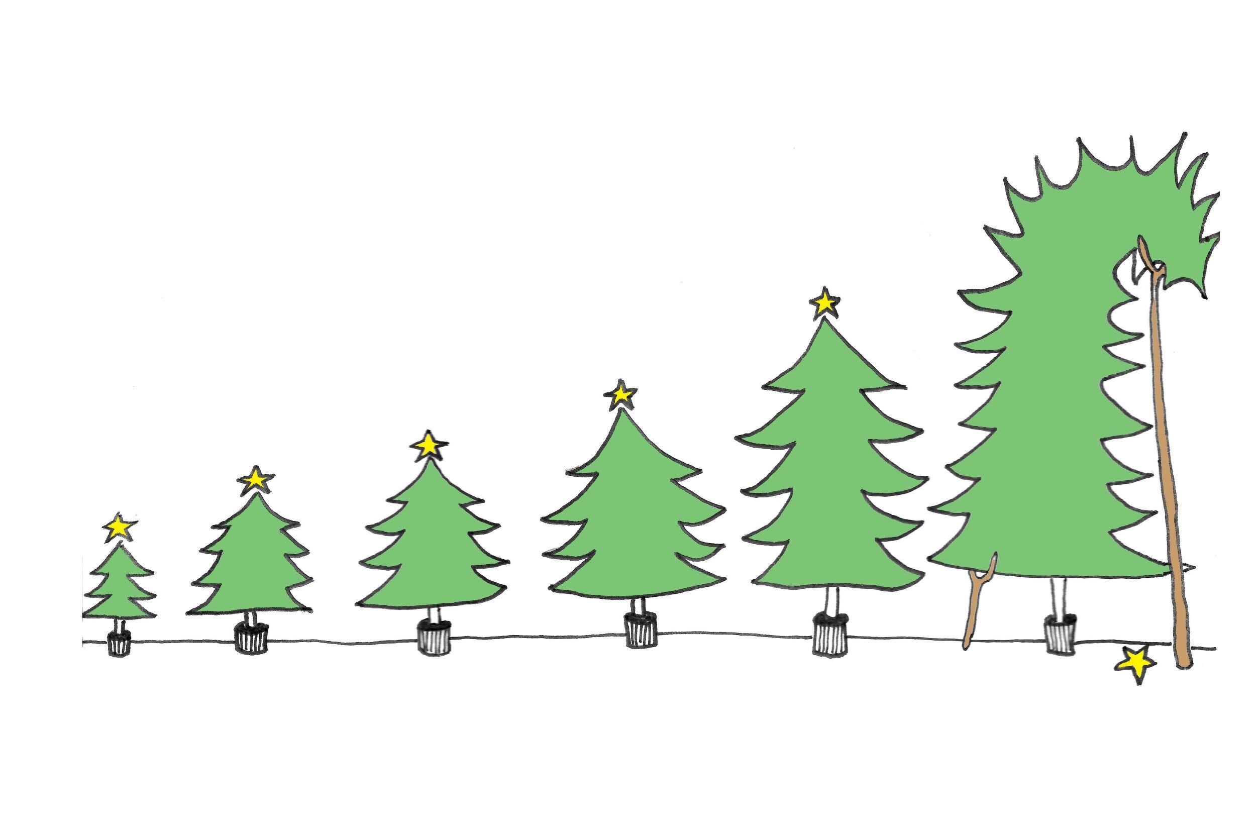 Las bolas rotas de Navidad.