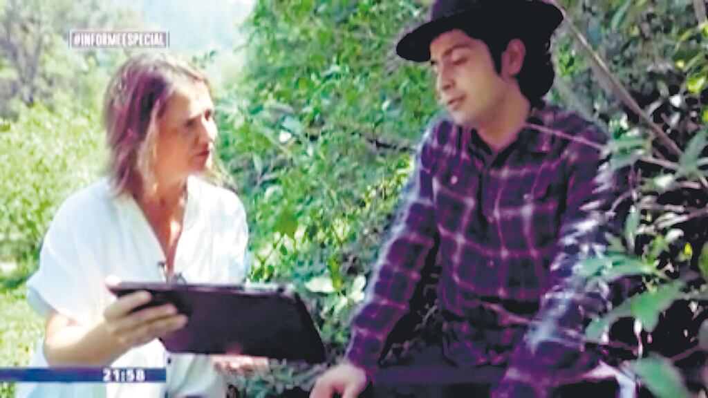 Nicasio Luna habló ante la televisión chilena.