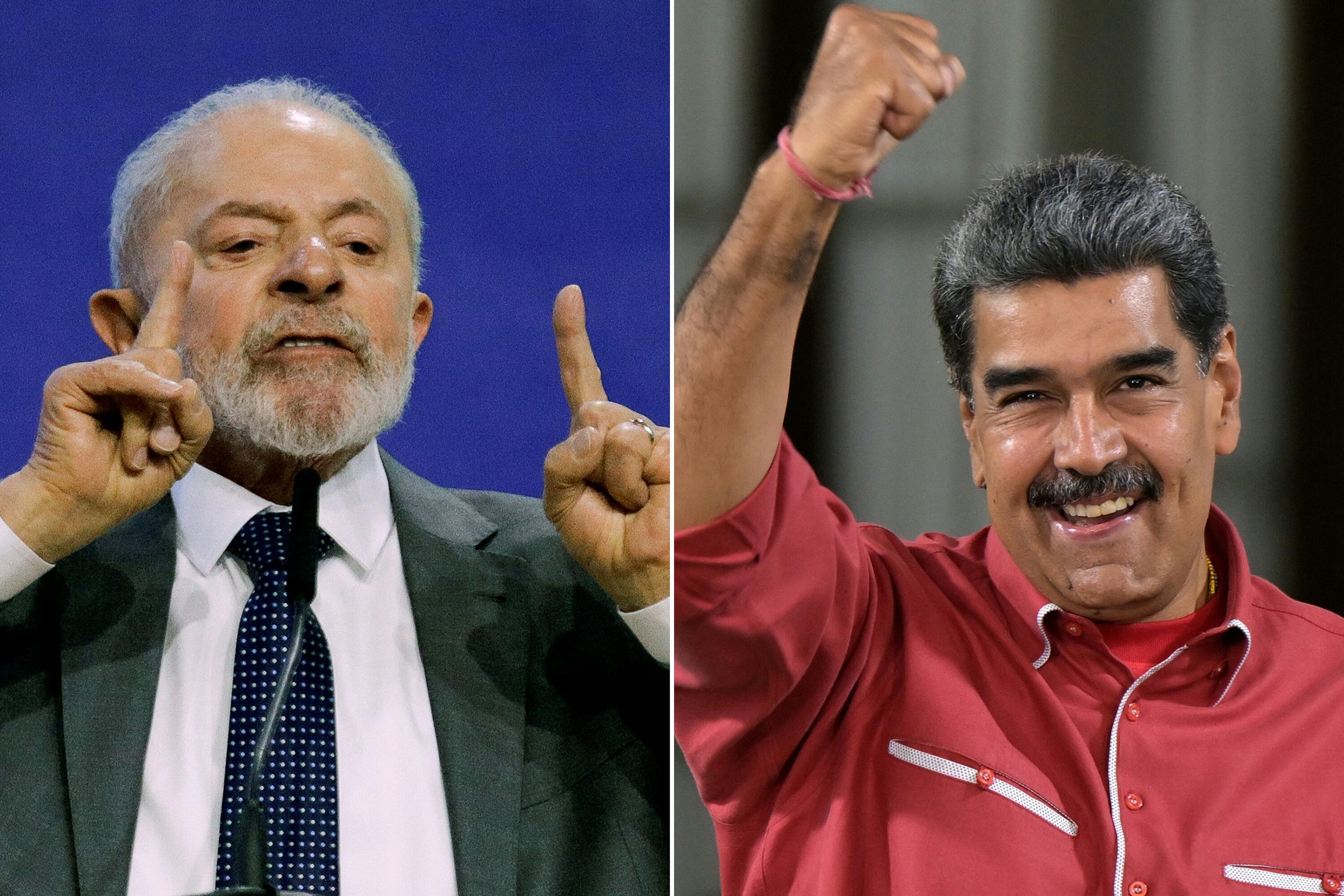 Lula da Silva y Nicolás Maduro.