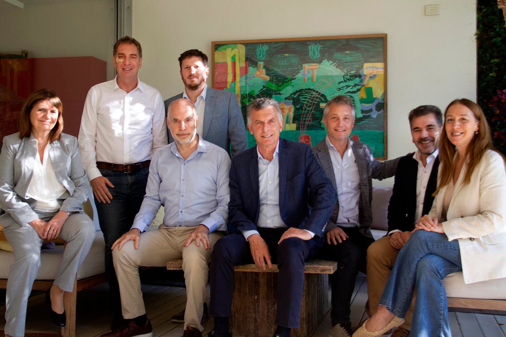 Macri, Larreta, Bullrich y Vidal en la foto para mostrar unidad a pesar de las peleas.