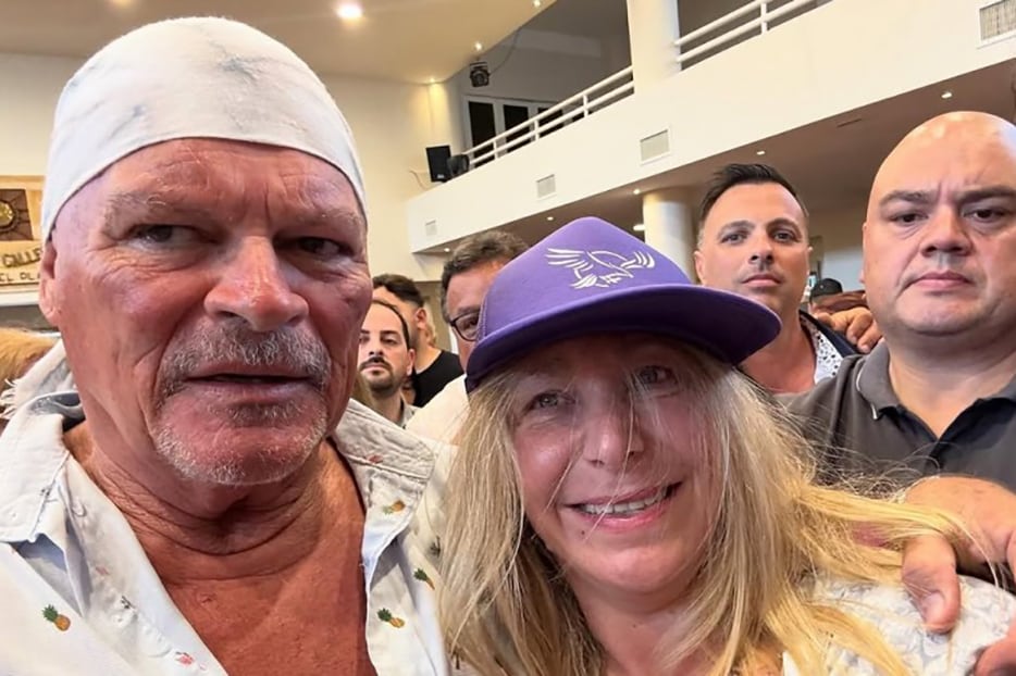 El mediático y El Jefe en Mar del Plata.