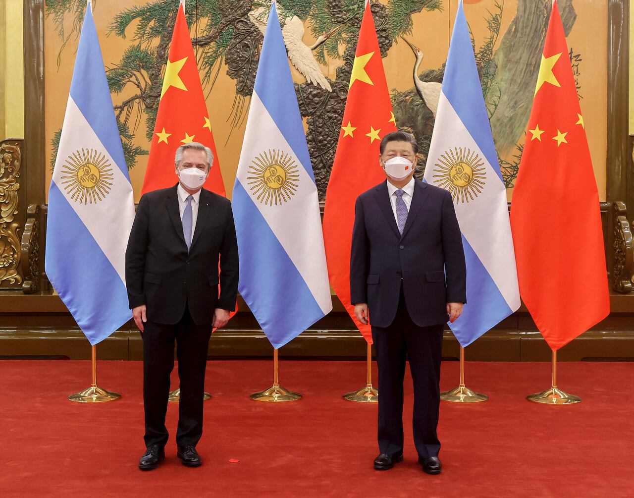 Fernández y Xi en Beijing, hace una semana. 