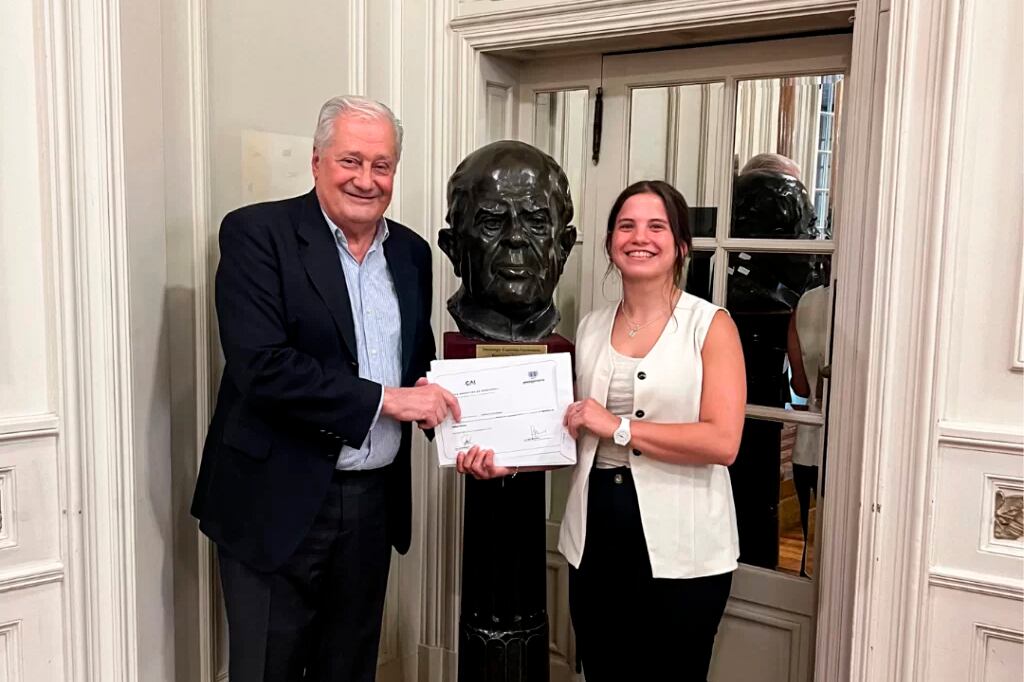 El CAI reconoció el trabajo de Camila Fernández.