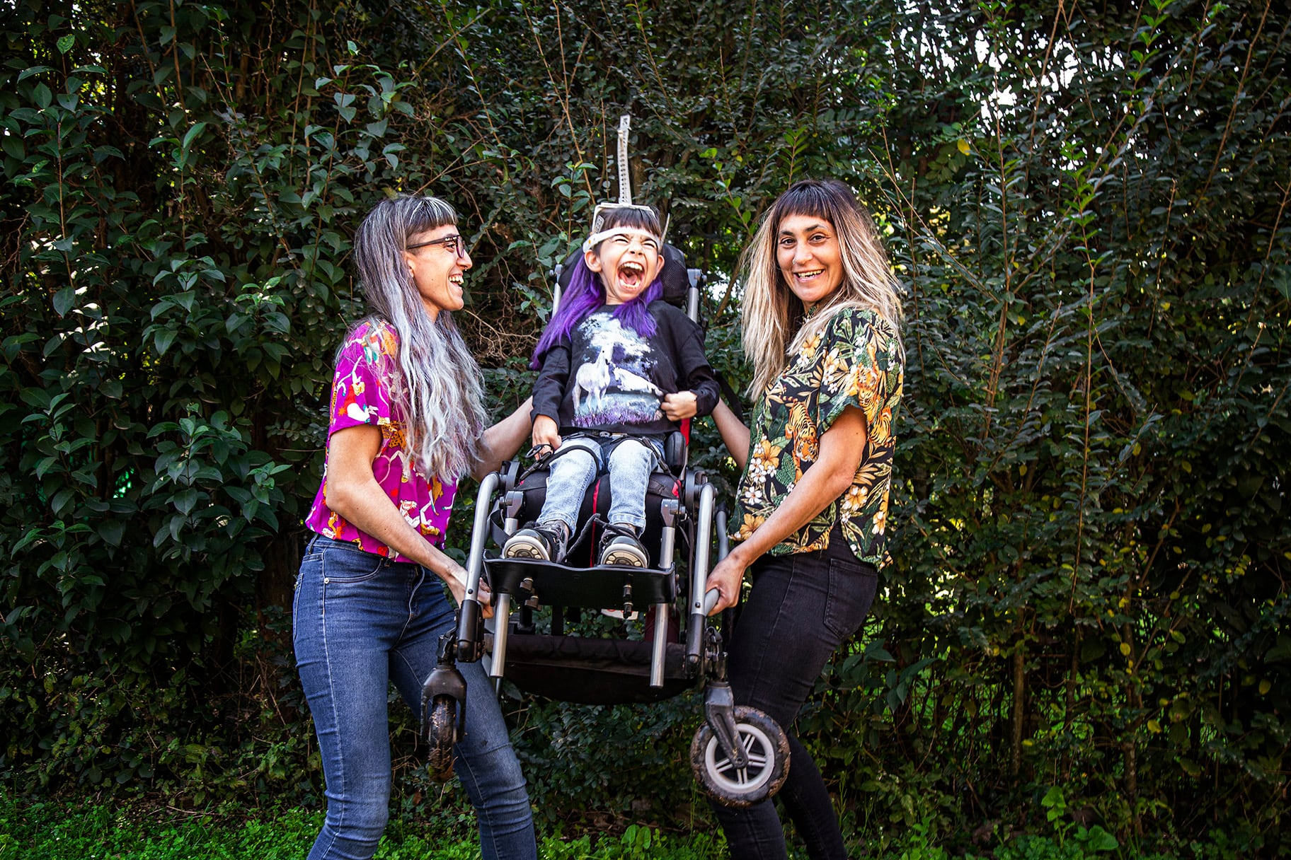 Caro y Flor son las dos mamás de Olivia por deseo de ella. "Queremos agrandar la familia adoptando otres hijes" dicen. 