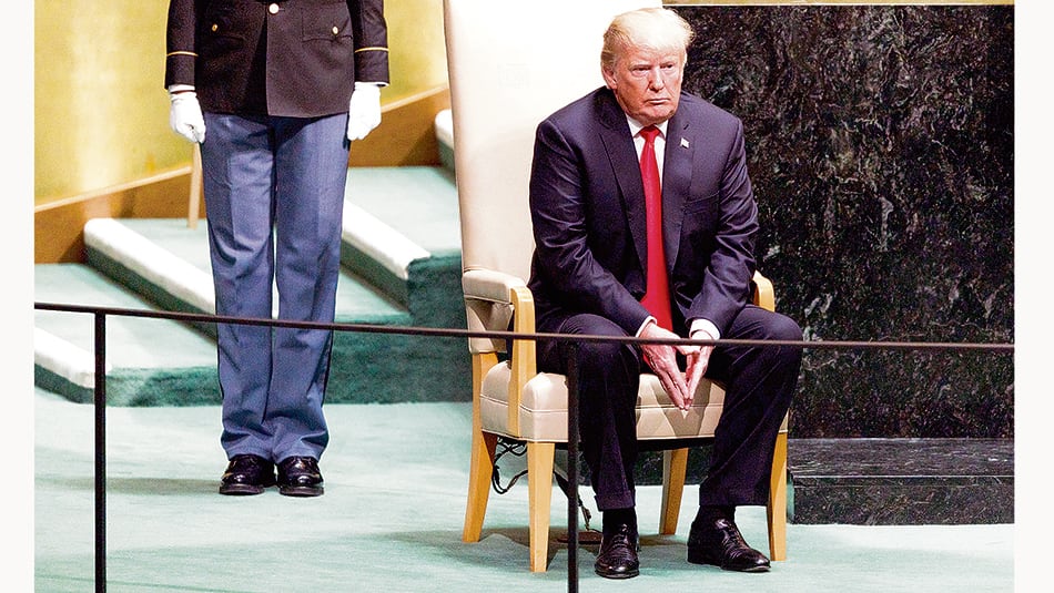 Después de las sanciones, Trump le apuntó a Venezuela durante su discurso en la ONU.
