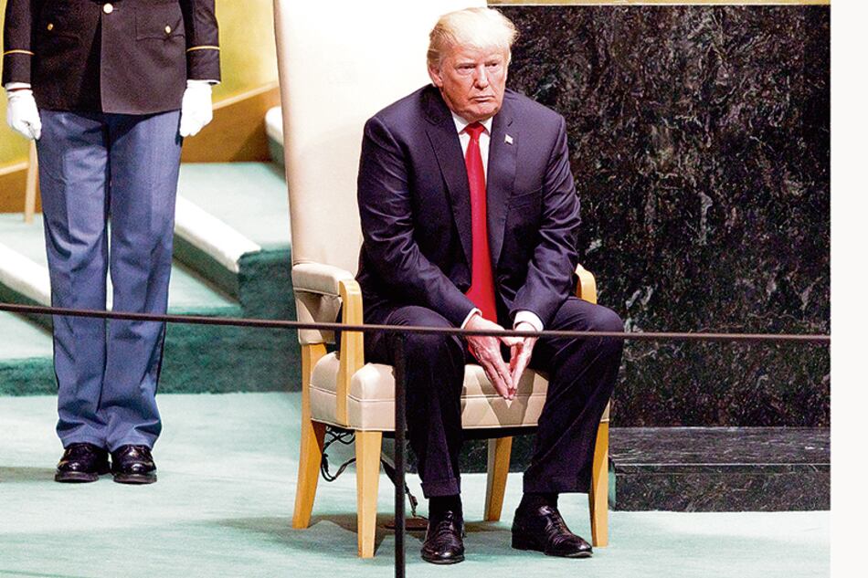 Después de las sanciones, Trump le apuntó a Venezuela durante su discurso en la ONU.