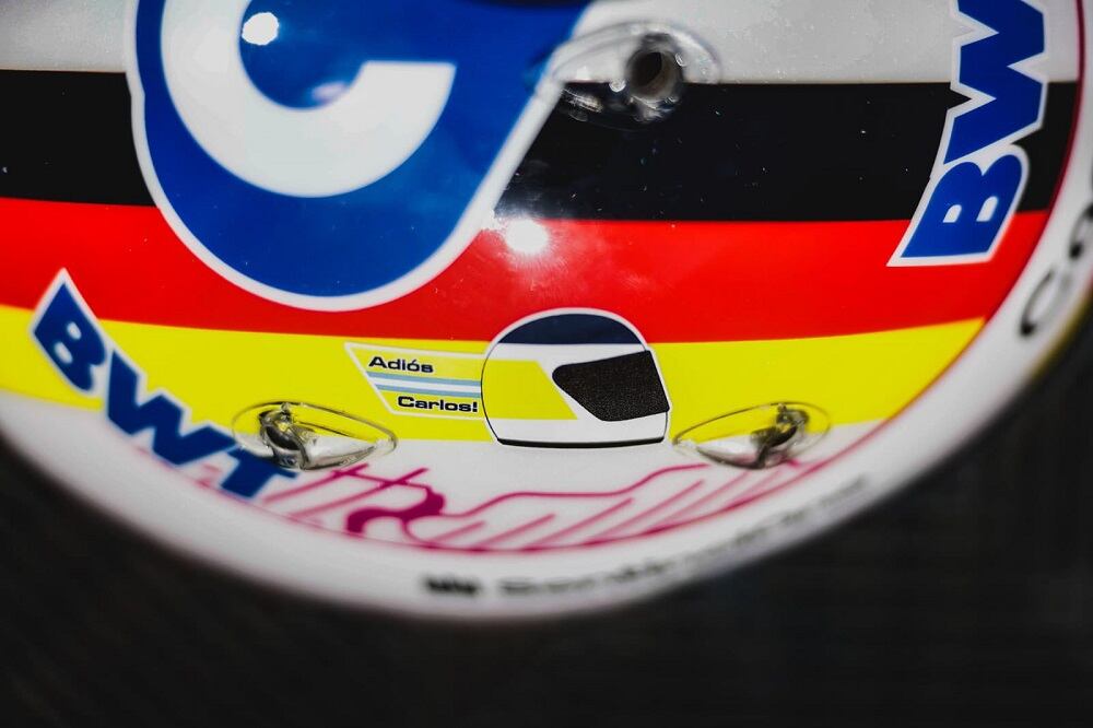 El casco que usó Vettel en homenaje a Carlos Reutemann
