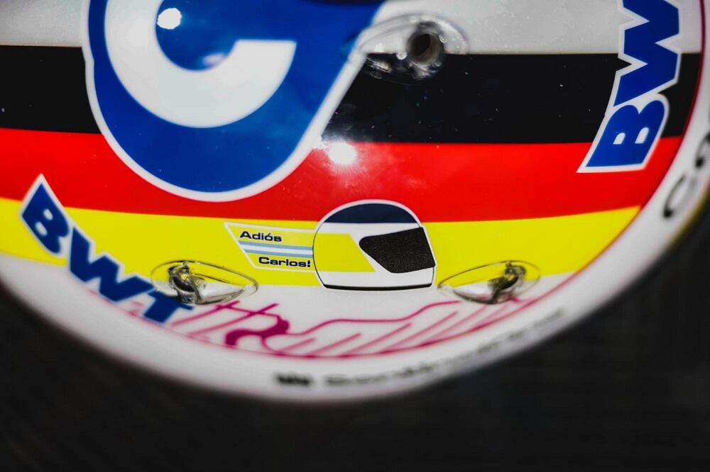 El casco que usó Vettel en homenaje a Carlos Reutemann