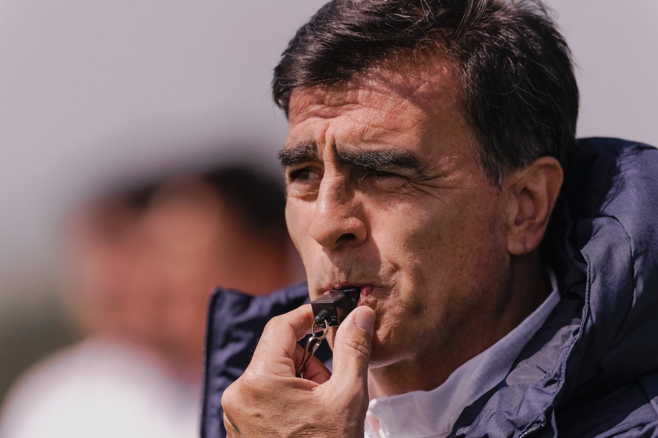 Quinteros ya dirigió su primera práctica en Villa Domínico