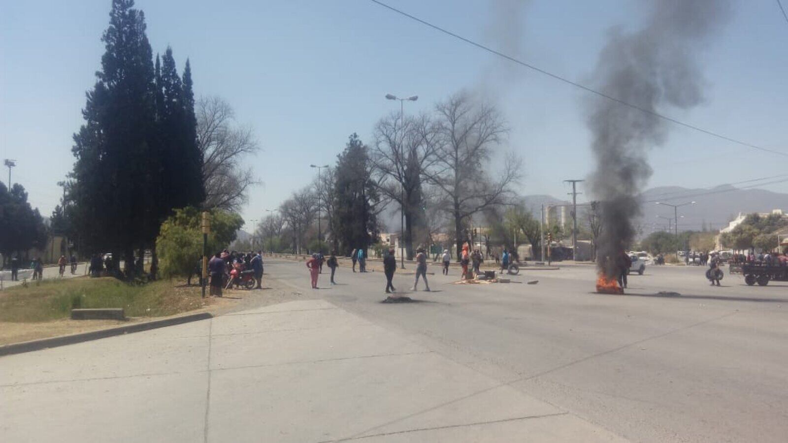 Corte en Avenida Tavella