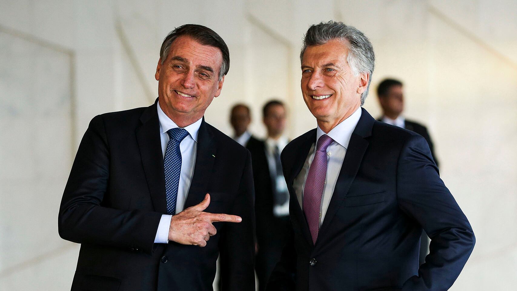Bolsonaro y su gran aliado Macri. 