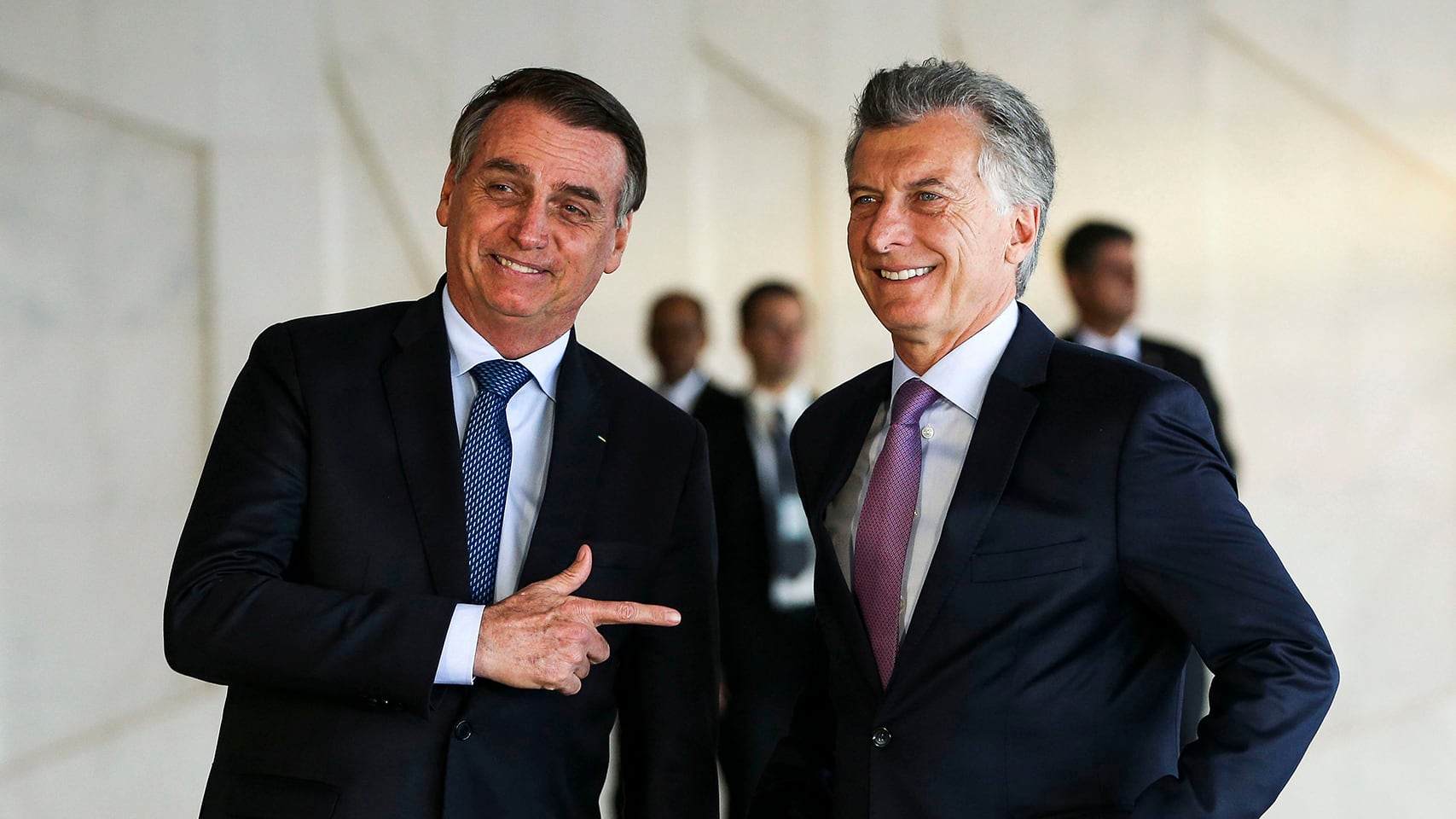 Bolsonaro y su gran aliado Macri.
