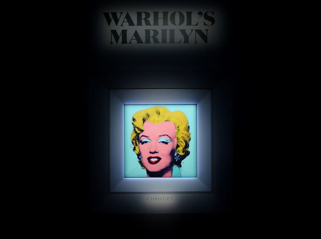 La obra data de 1964, mide 101 x 101 centímetros y se trata de una pieza que fue trabajada con acrílicos mediante serigrafía sobre lino. Foto: Christie's.