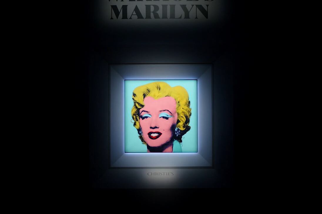 La obra data de 1964, mide 101 x 101 centímetros y se trata de una pieza que fue trabajada con acrílicos mediante serigrafía sobre lino. Foto: Christie's.