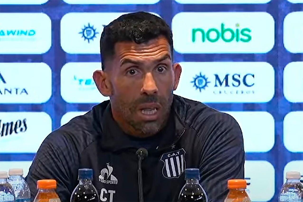 Carlos Tevez, en conferencia de prensa